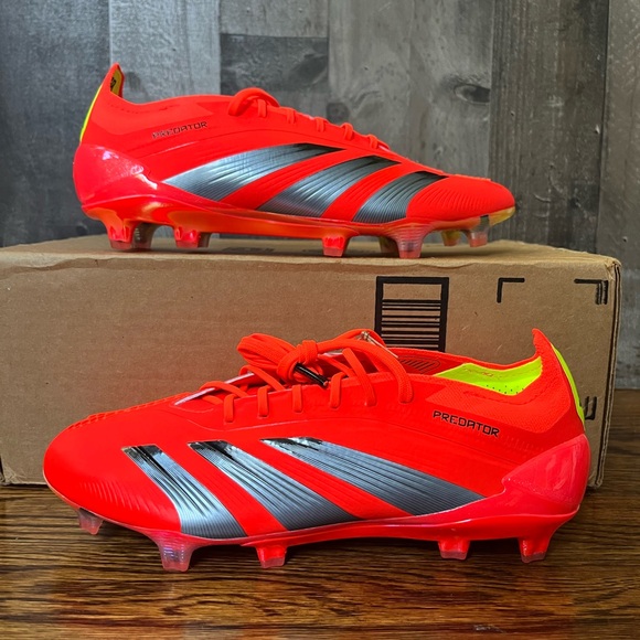 adidas PREDATOR 30 Elite L FG Solar Red Soccer Cleats Men's size